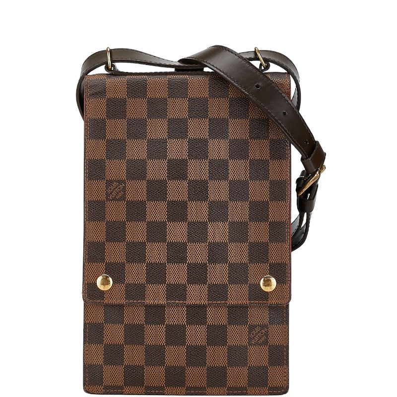 Louis Vuitton Damier Portobello Shoulder Bag N45271 Brown PVC Leather in Very Good Condition