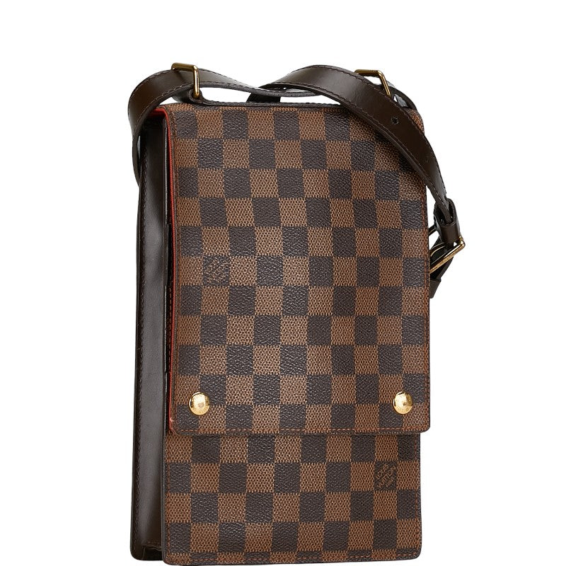 Louis Vuitton Damier Portobello Shoulder Bag N45271 Brown PVC Leather in Very Good Condition