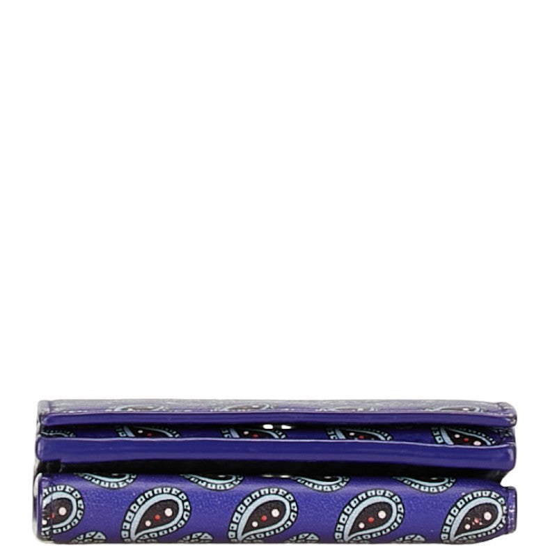 Balenciaga Cash Mini Wallet Leather Purple