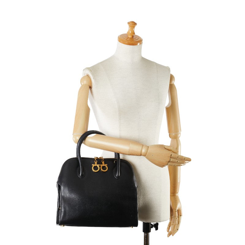 Salvatore Ferragamo Gancini Leather Handbag