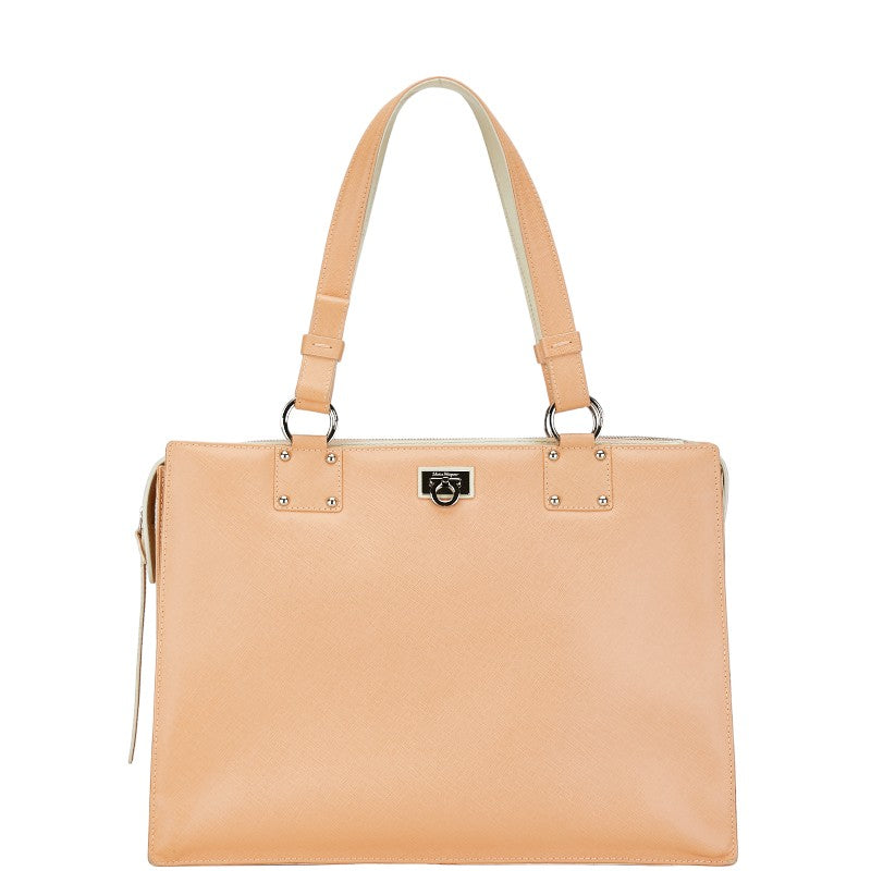 Salvatore Ferragamo Leather Gancini Tote Bag