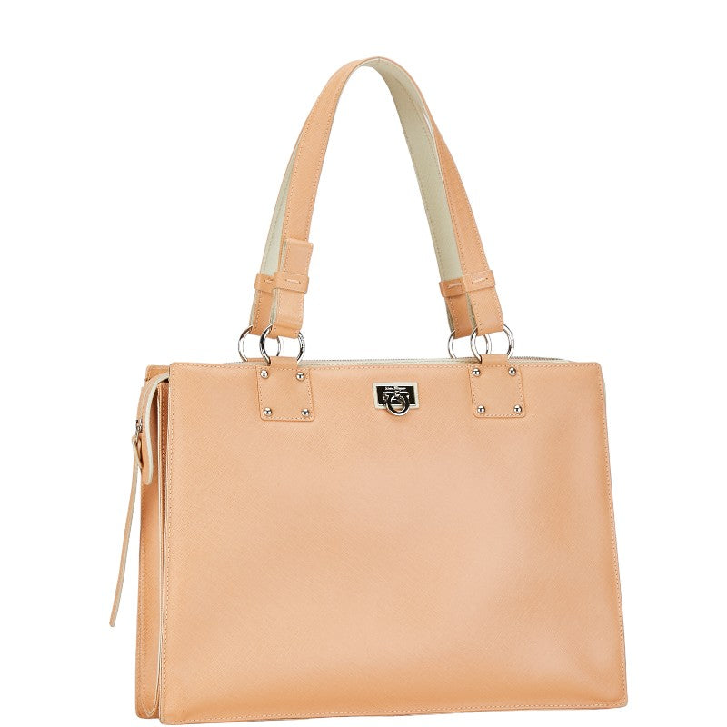 Salvatore Ferragamo Leather Gancini Tote Bag