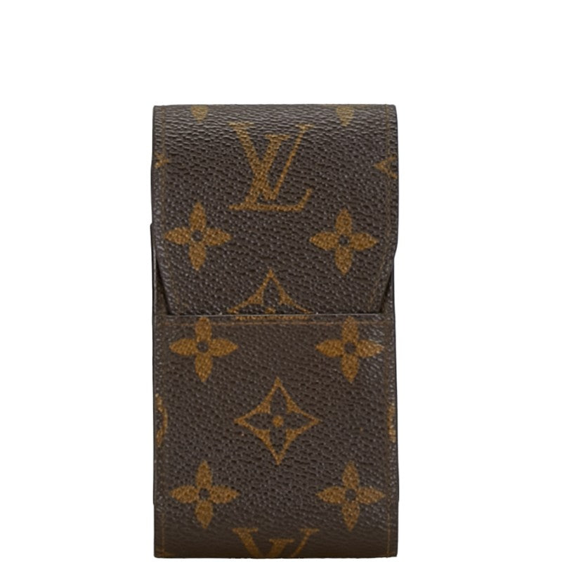 Louis Vuitton Monogram Cigarette Case M63024 Brown PVC Leather in Very Good Condition