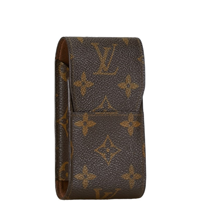 Louis Vuitton Monogram Cigarette Case M63024 Brown PVC Leather in Very Good Condition