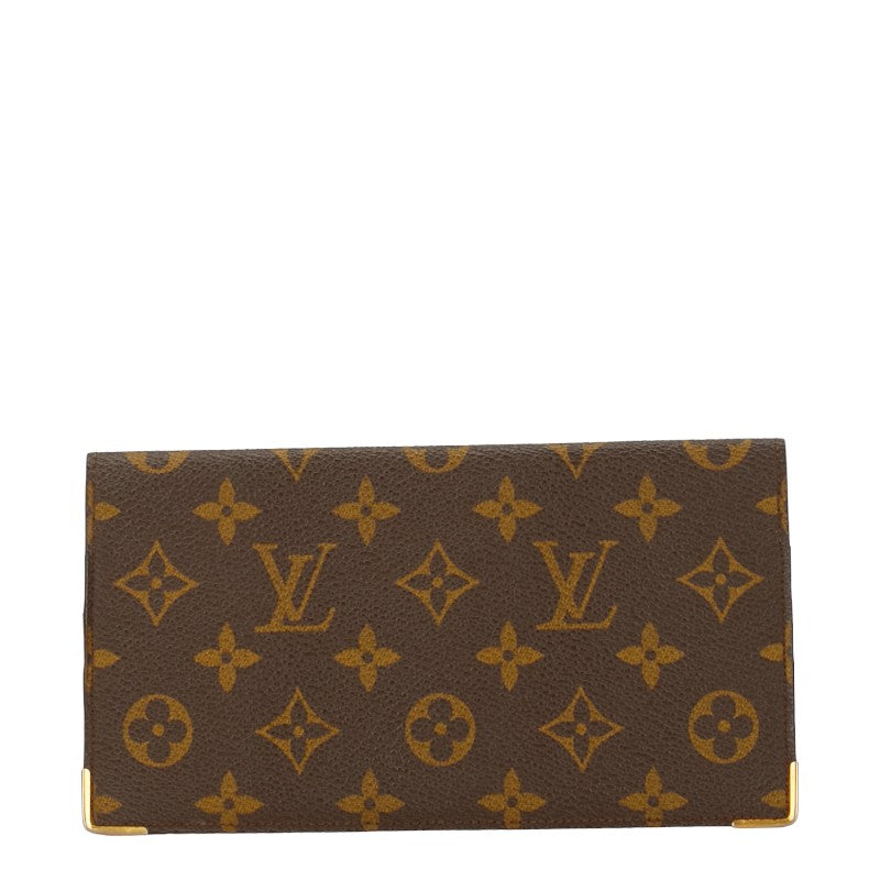 Louis Vuitton Monogram Portefeuille M62223 Brown PVC Leather in Very Good Condition