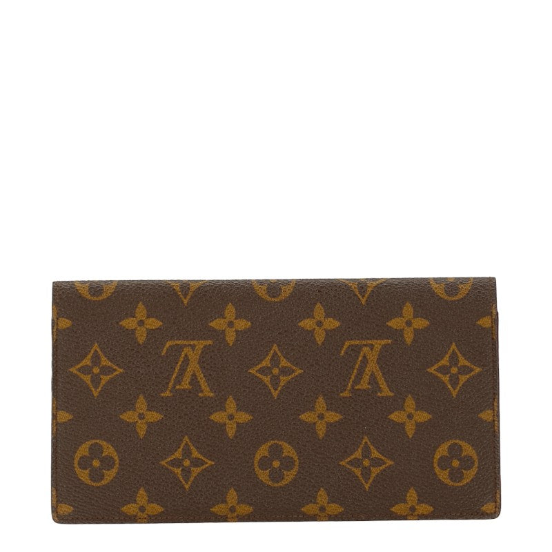 Louis Vuitton Monogram Portefeuille M62223 Brown PVC Leather in Very Good Condition