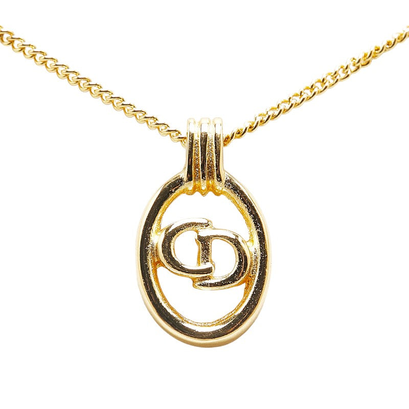 Dior CD Logo Gold Plated Necklace in Great Condition