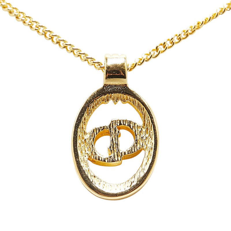 Dior CD Logo Gold Plated Necklace in Great Condition