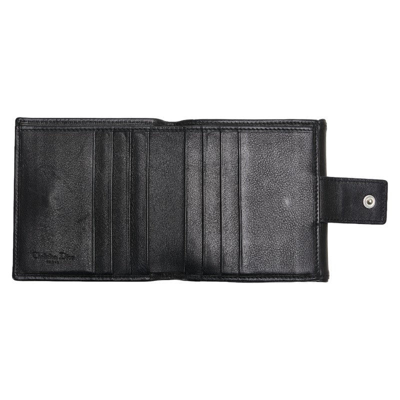 Dior Leather Logo Tri-Fold Wallet in Very Good Condition