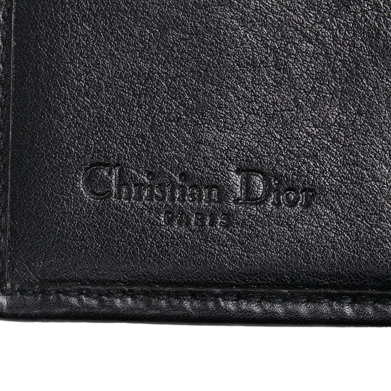 Dior Leather Logo Tri-Fold Wallet in Very Good Condition