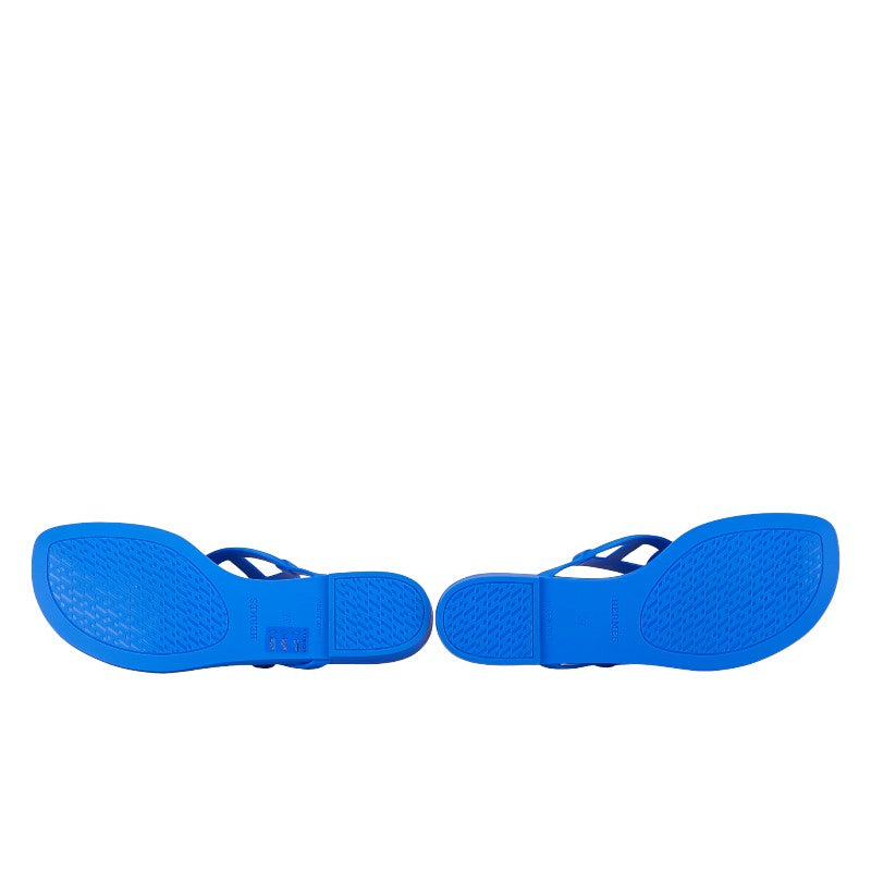 Hermes Egerie Sandals Blue Rubber 37