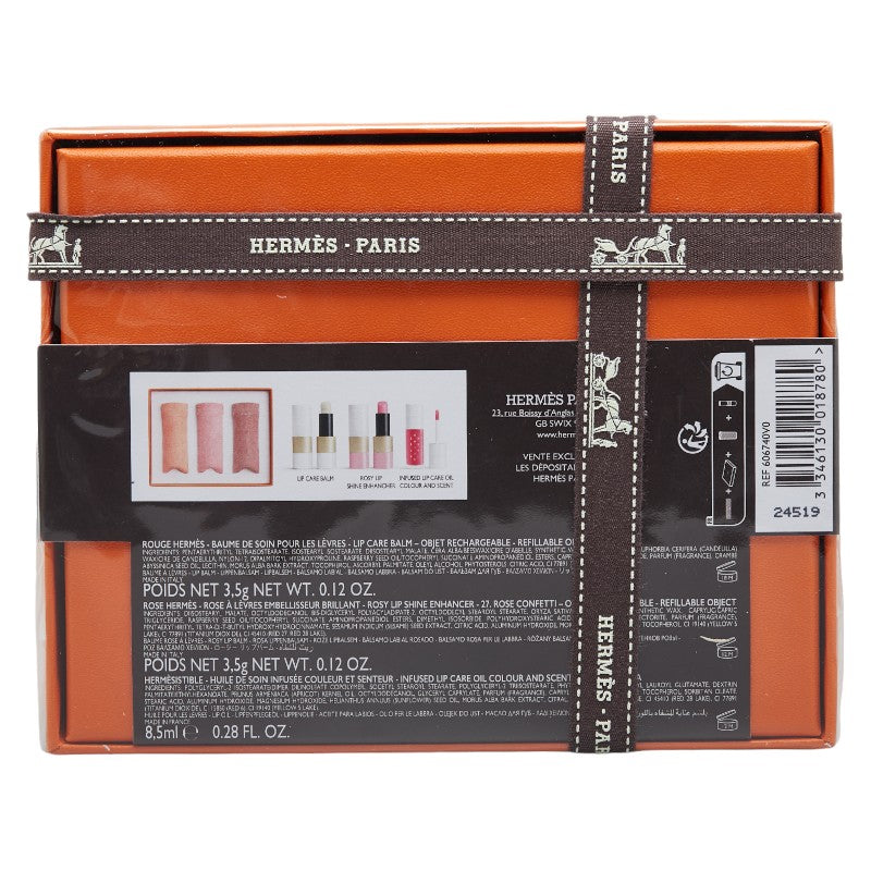 Hermes Rouge & Rose & Hermès Tible Limited Edition Cosmetic Lip Gift Set in Excellent Condition