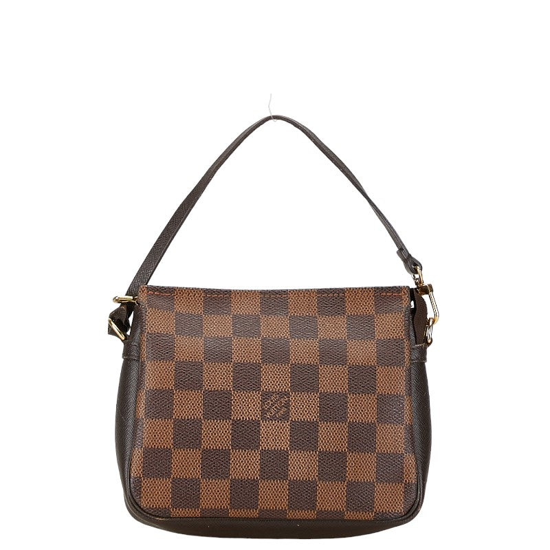 Louis Vuitton Damier Makeup Pouch Shoulder Bag N51982 Brown PVC Leather in Very Good Condition