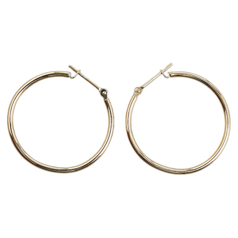 K18YG Yellow Gold Hoop Earrings in Excellent Condition