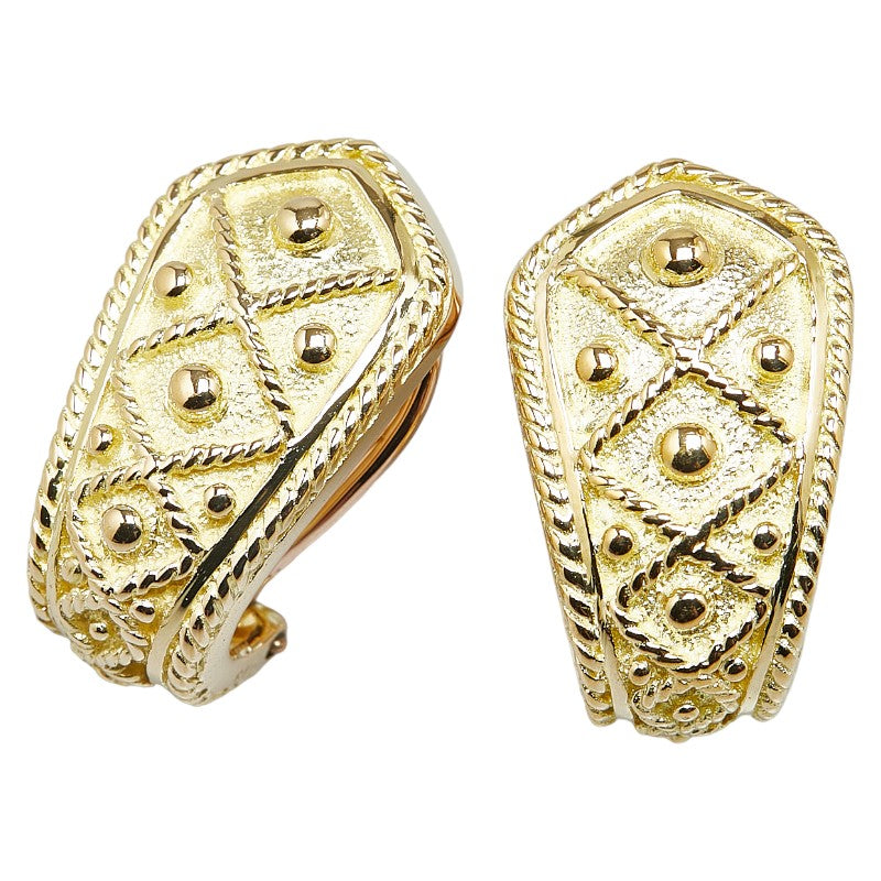 K18YG Yellow Gold Earrings for Women in Excellent Condition