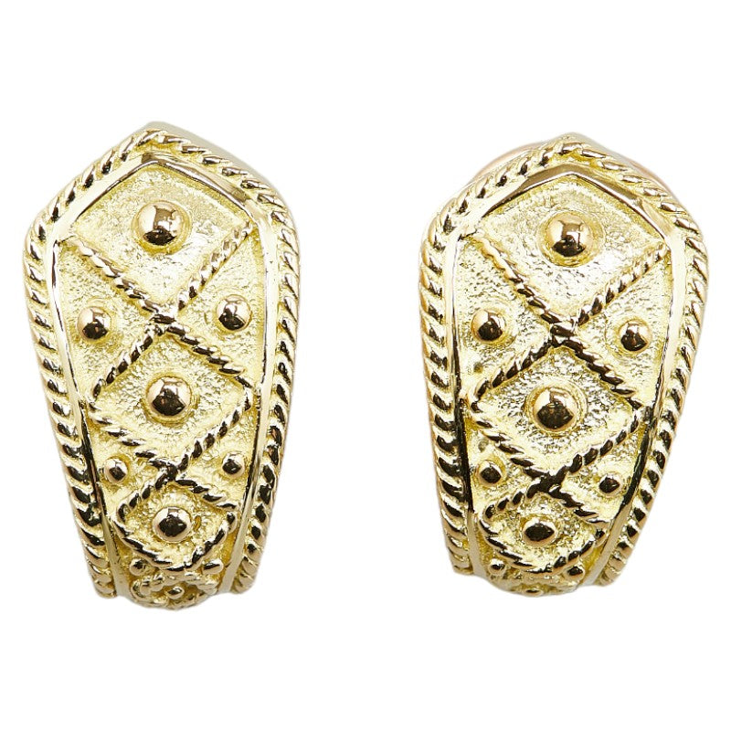 K18YG Yellow Gold Earrings for Women in Excellent Condition