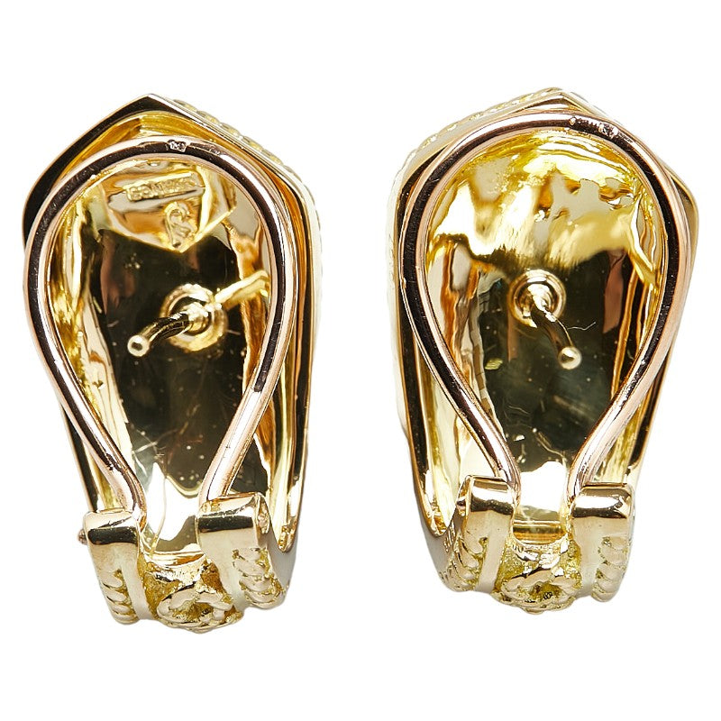 K18YG Yellow Gold Earrings for Women in Excellent Condition