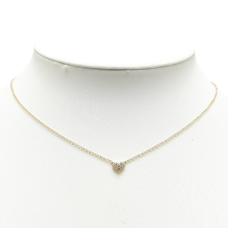 Ponte Vecchio K18YG Yellow Gold Diamond Necklace in Great Condition