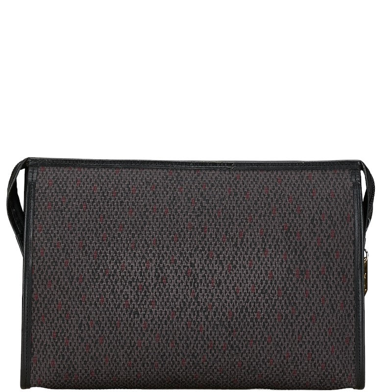 Yves Saint Laurent Tweed Leather Logo Clutch Bag