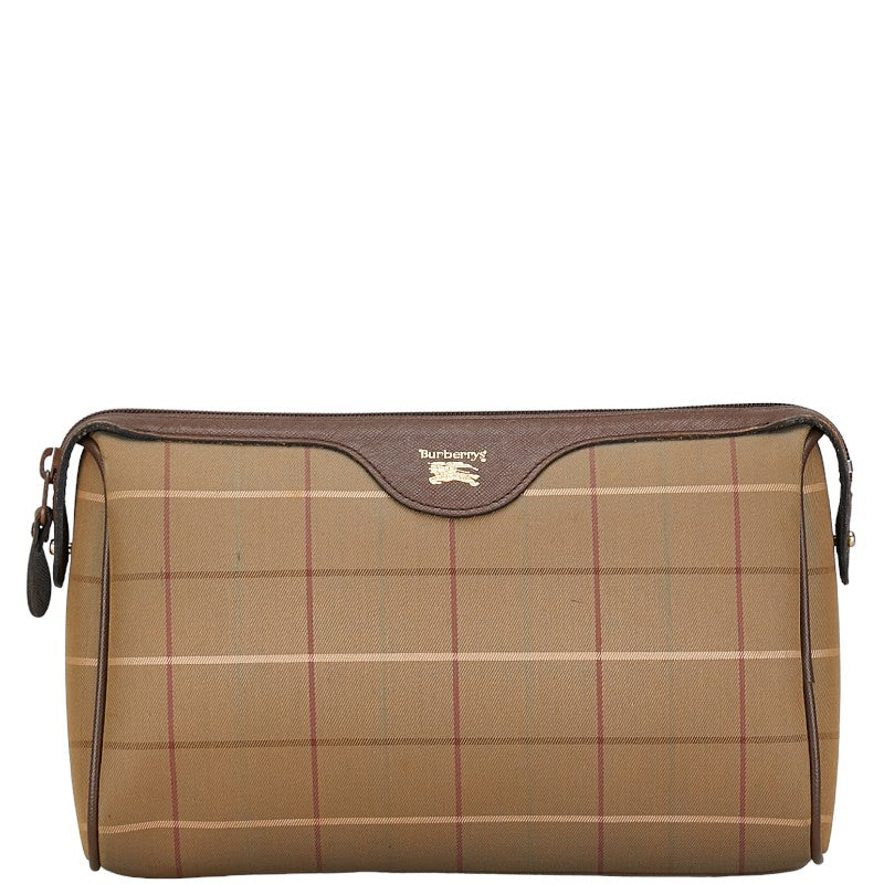Burberry Check Canvas Clutch Bag Canvas Clutch Bag in Good condition