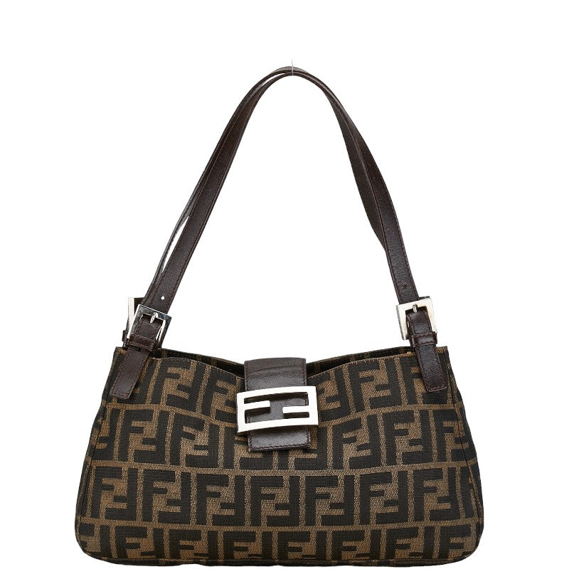 Fendi Zucca Pattern Shoulder Bag Canvas Shoulder Bag 26583 in Good condition