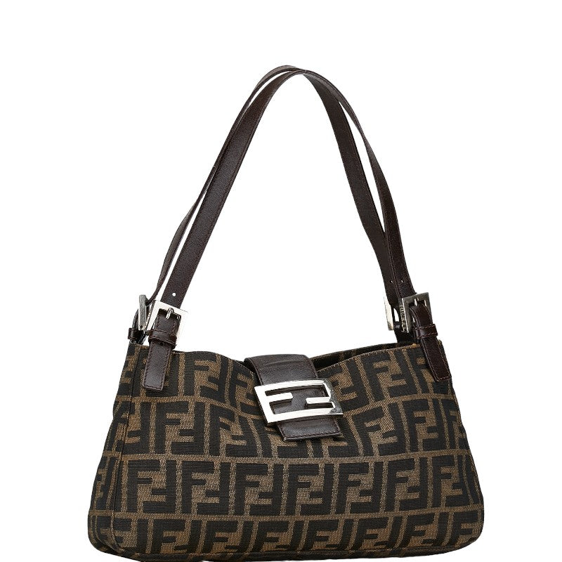 Fendi Zucca Pattern Shoulder Bag Canvas Shoulder Bag 26583 in Good condition