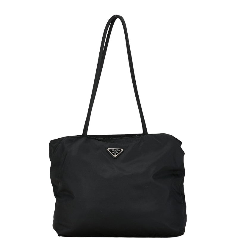 Prada Nylon Triangle Logo Tote Bag