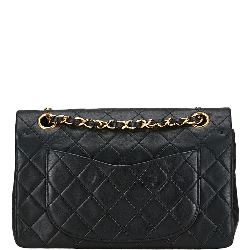 Chanel Coco Mark Double Flap Leather Shoulder Bag