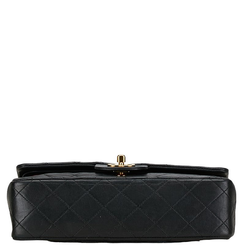 Chanel Coco Mark Double Flap Leather Shoulder Bag