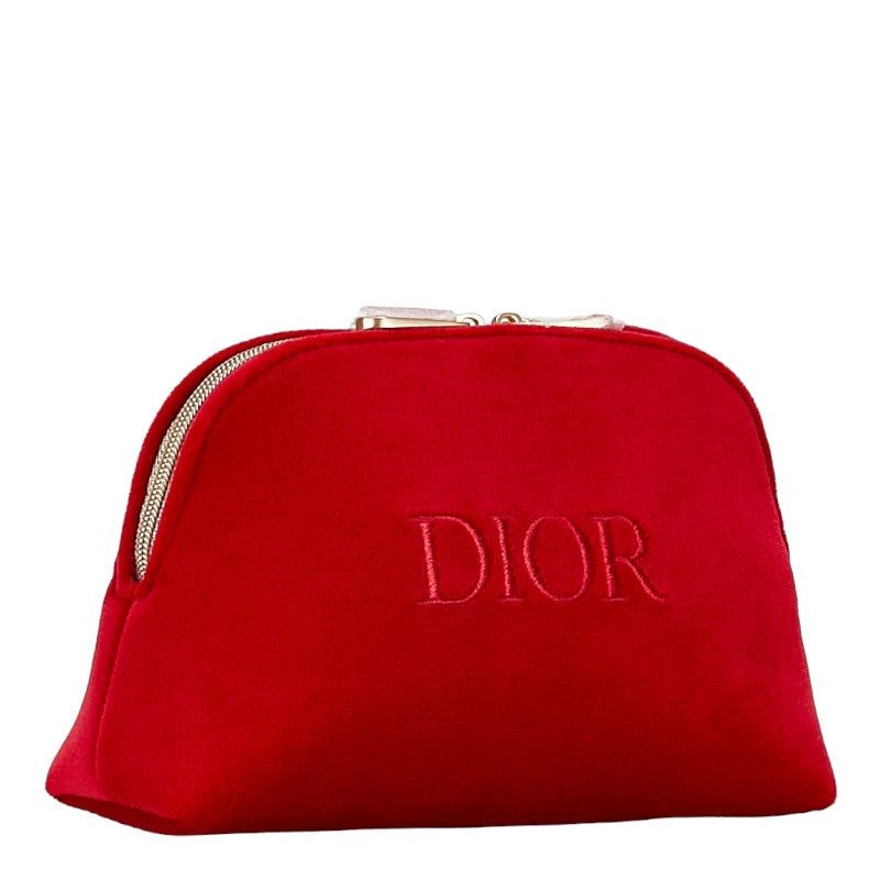 Dior Velour Logo Pouch Set of 3 Cosmetic Bags in Excellent Condition