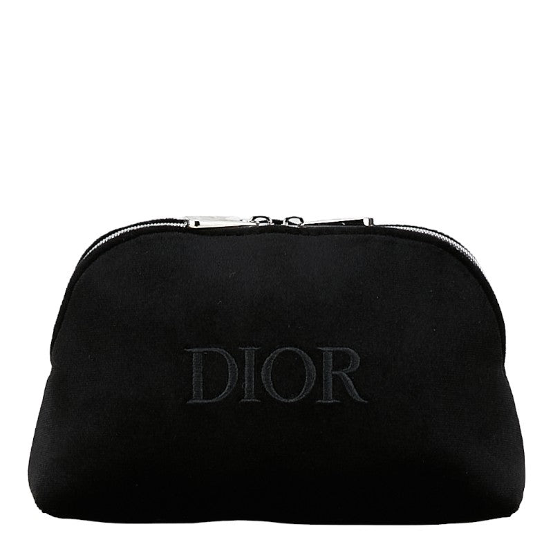 Dior Velour Logo Pouch Set of 3 Cosmetic Bags in Excellent Condition