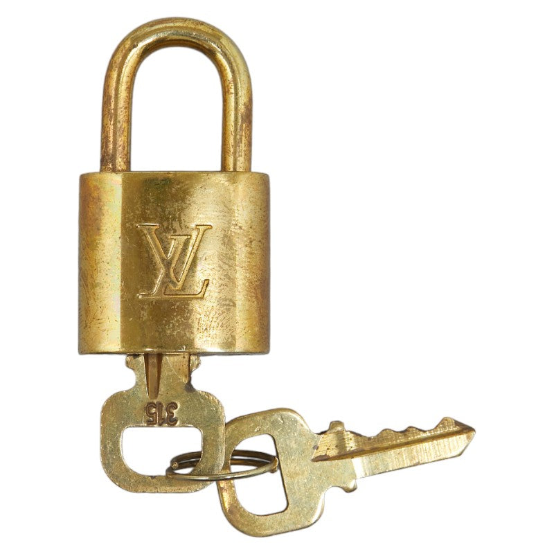 Louis Vuitton Gold Plated Padlock in Very Good Condition