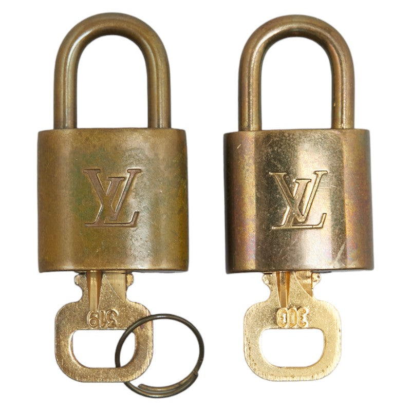 Louis Vuitton Gold Plated Padlock Set in Very Good Condition