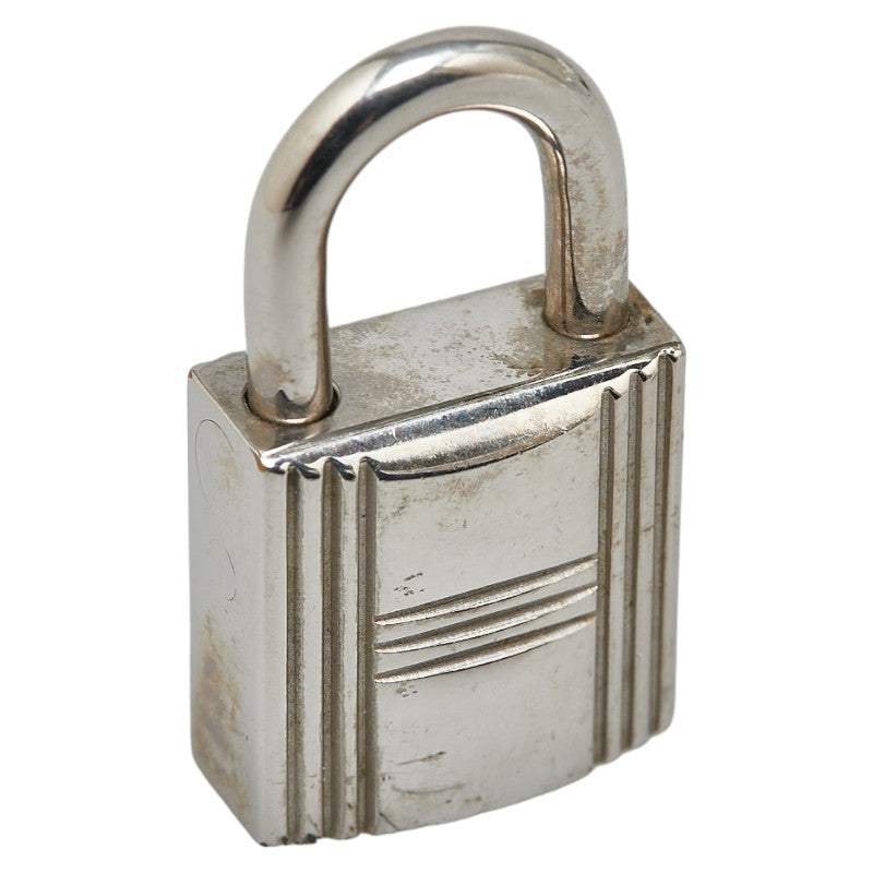 Hermes Metal Cadena Padlock Silver in Very Good Condition