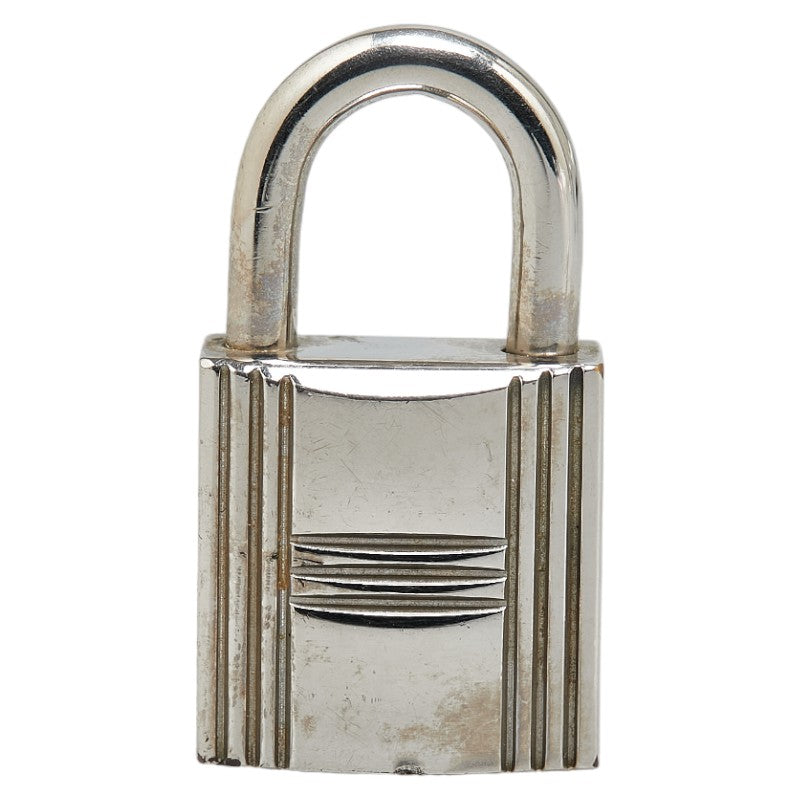 Hermes Metal Cadena Padlock Silver in Very Good Condition