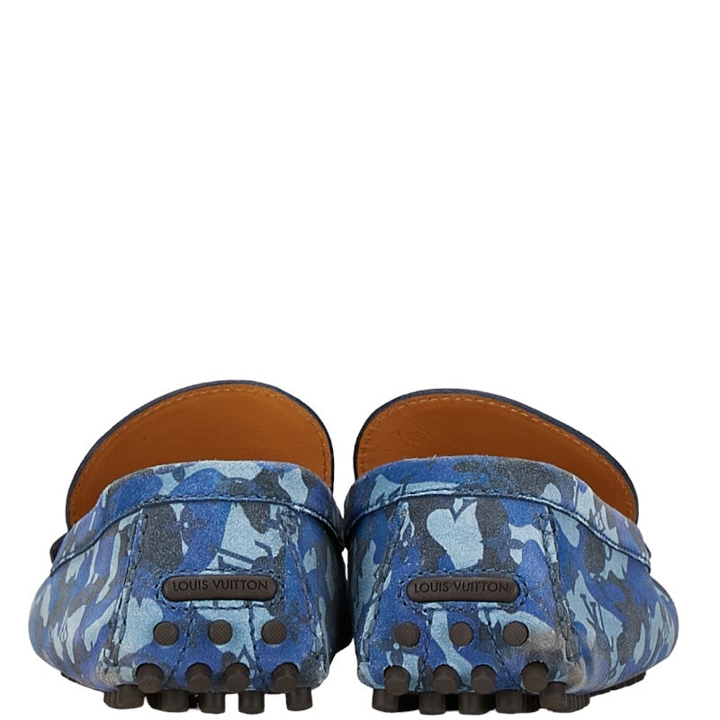 Louis Vuitton Suede Monogram Camouflage Loafers