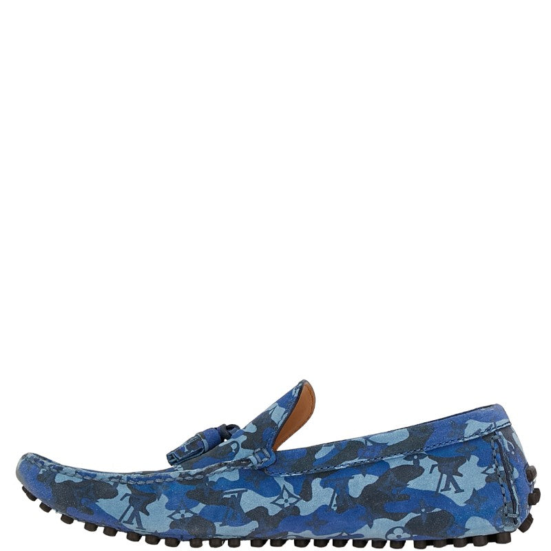 Louis Vuitton Suede Monogram Camouflage Loafers