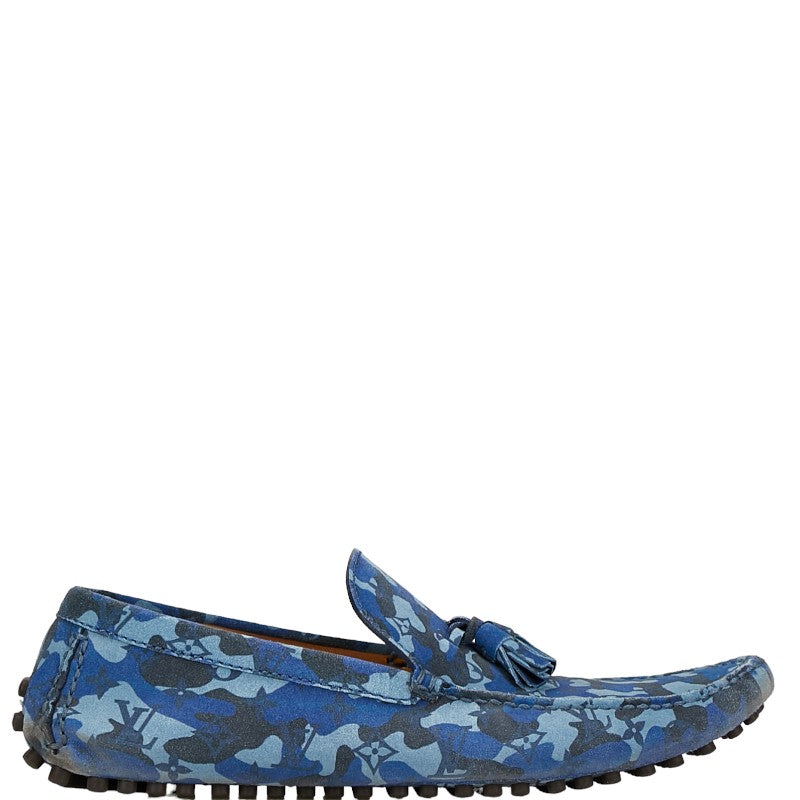 Louis Vuitton Suede Monogram Camouflage Loafers