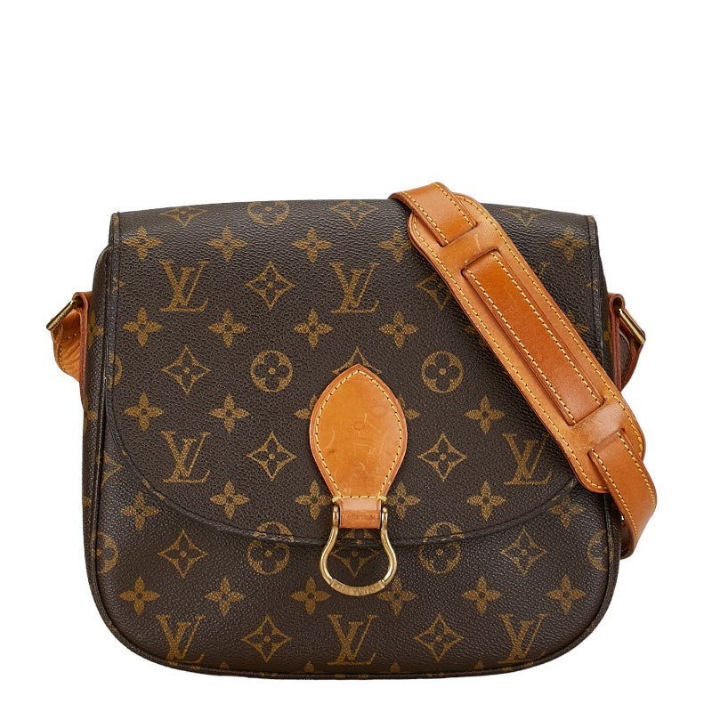 Louis Vuitton Monogram Saint Cloud GM Shoulder Bag M51242 Brown PVC Leather in Good Condition