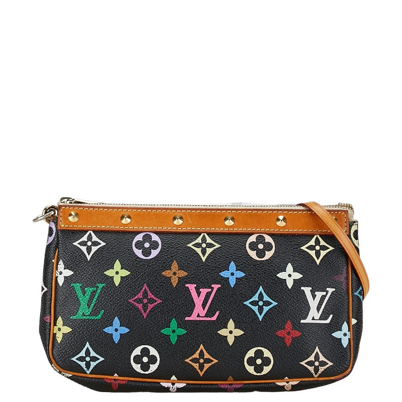 Louis Vuitton Pochette Accessoires Canvas Shoulder Bag M92648 in Good condition