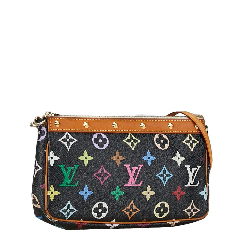Louis Vuitton Pochette Accessoires Canvas Shoulder Bag M92648 in Good condition
