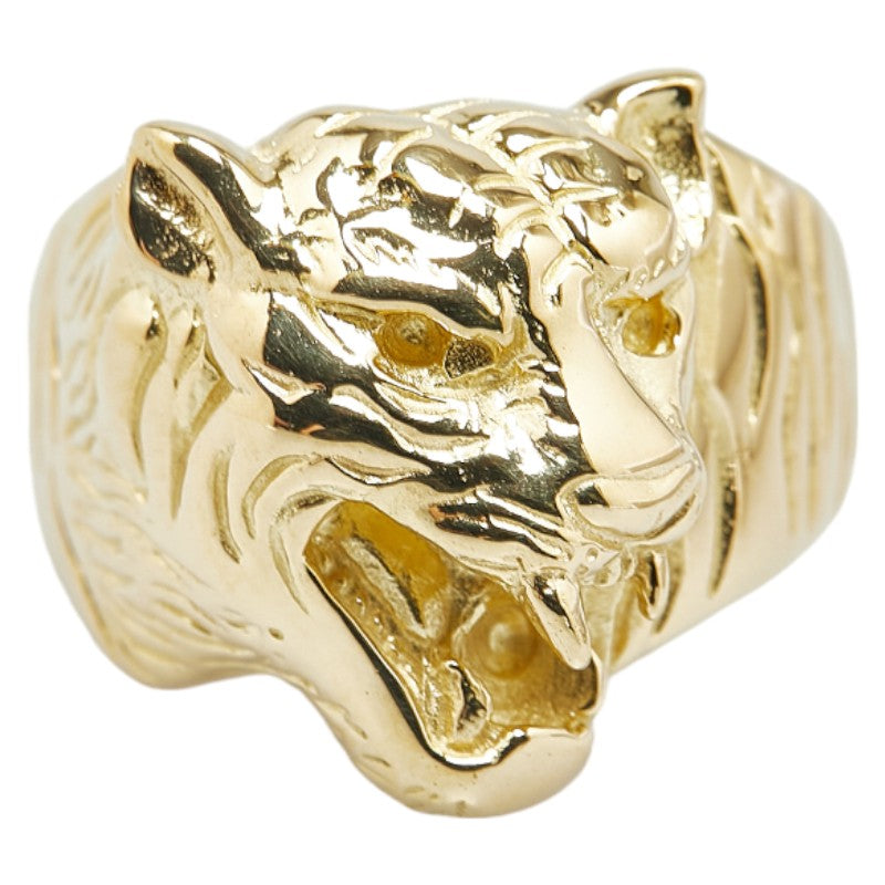 LuxUness 18k Gold Tiger Ring  Metal Ring in Excellent condition