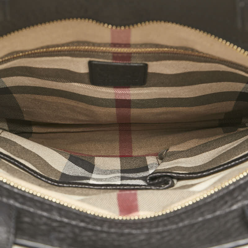 Burberry Nova Check Shadow Horse Leather Tote