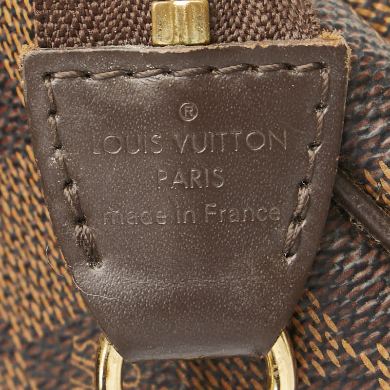 Louis Vuitton Damier Eva Chain Handbag Shoulder Bag N55213 Brown PVC Leather in Very Good Condition