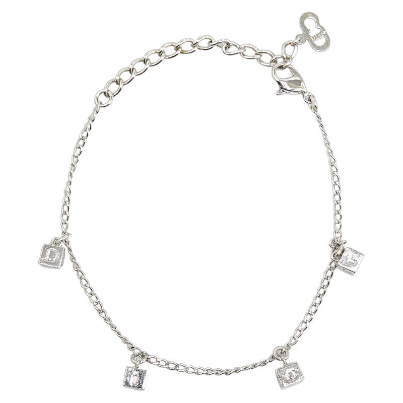 Dior Metal 19cm CD Logo Cube Motif Bracelet