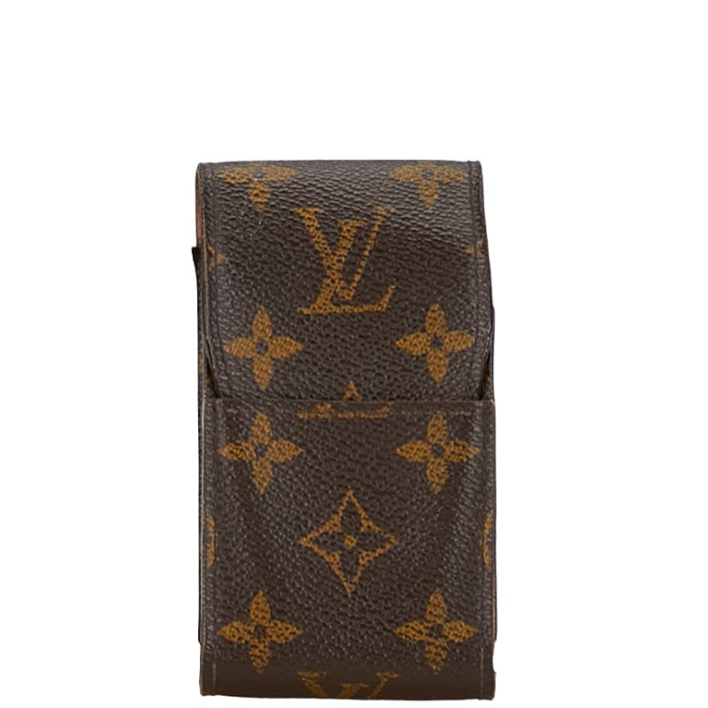 Louis Vuitton Monogram Cigarette Case M63024 Brown PVC Leather in Good Condition