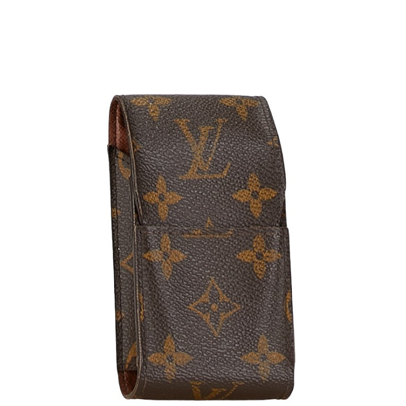 Louis Vuitton Monogram Cigarette Case M63024 Brown PVC Leather in Good Condition