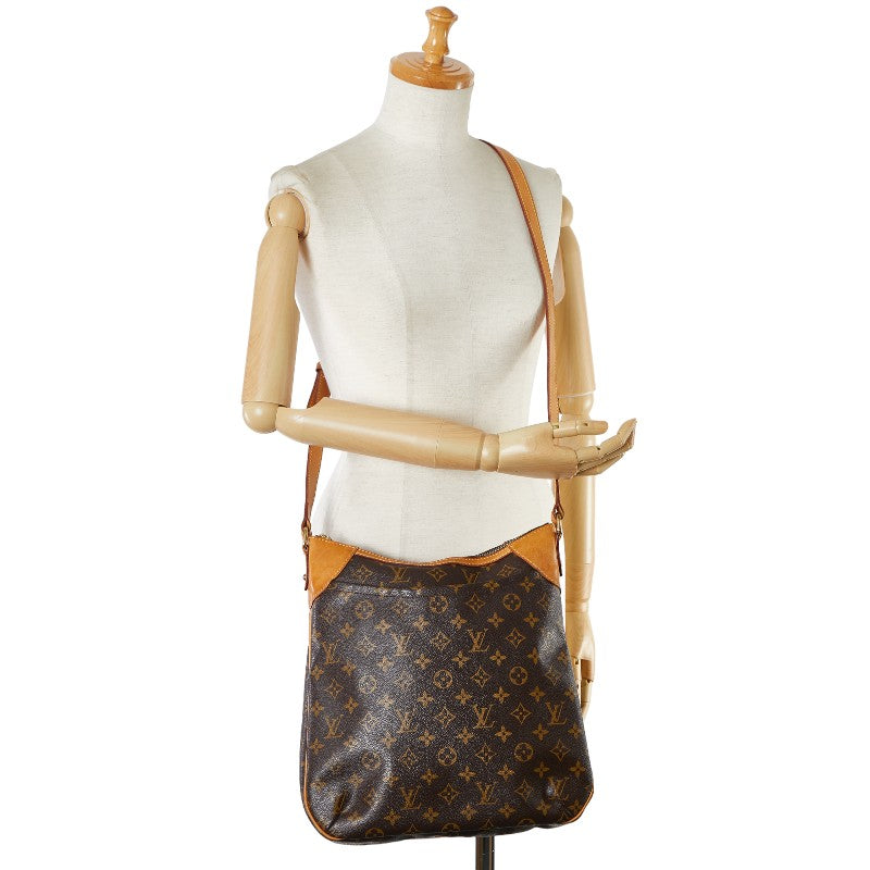 Louis Vuitton Monogram Odeon MM Shoulder Bag M56389 Brown PVC Leather in Very Good Condition