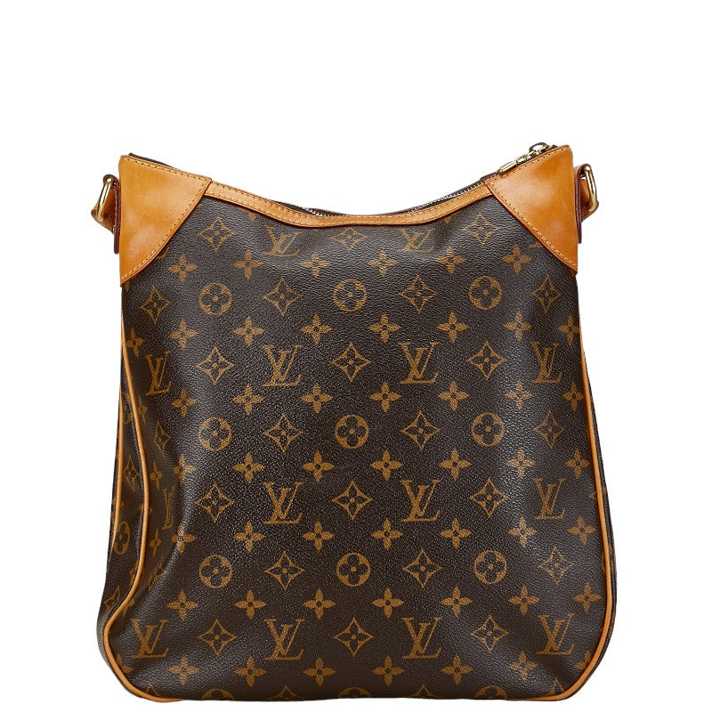 Louis Vuitton Monogram Odeon MM Shoulder Bag M56389 Brown PVC Leather in Very Good Condition