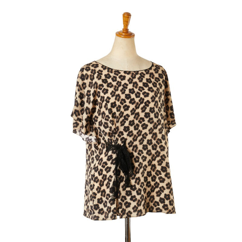 Valentino Nylon Leopard Print Top in Great Condition